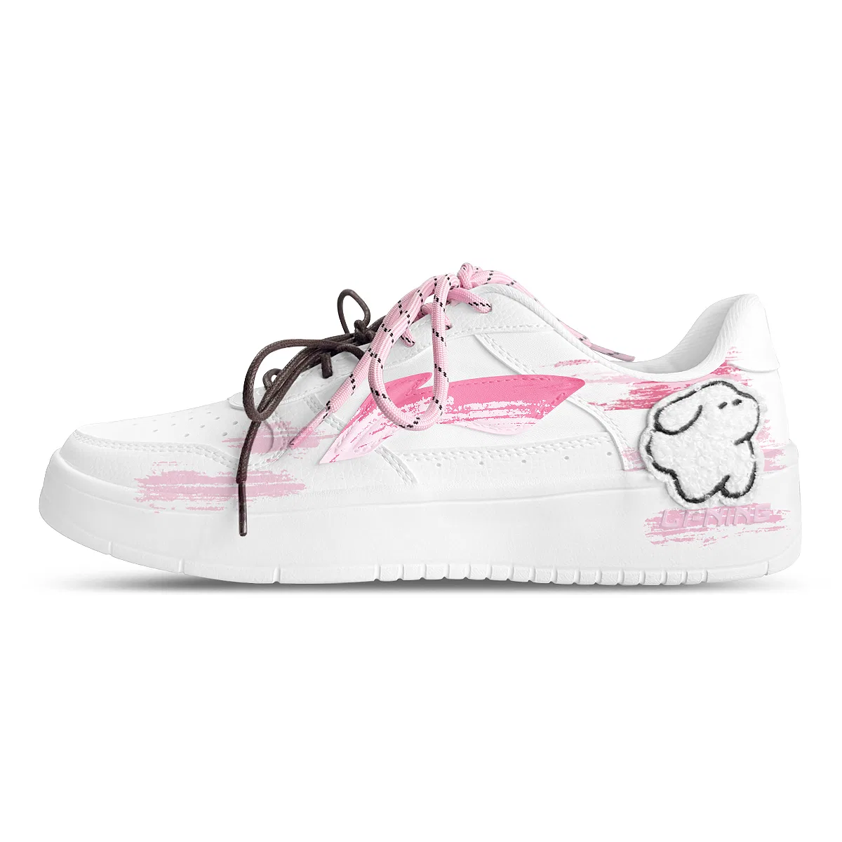 Скейтбордические кроссовки Li-Ning Floating Boat White Pink — фото 3