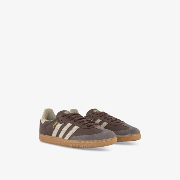 Кроссовки низкие Adidas Samba OG с логотипом, коричневый — фото 3