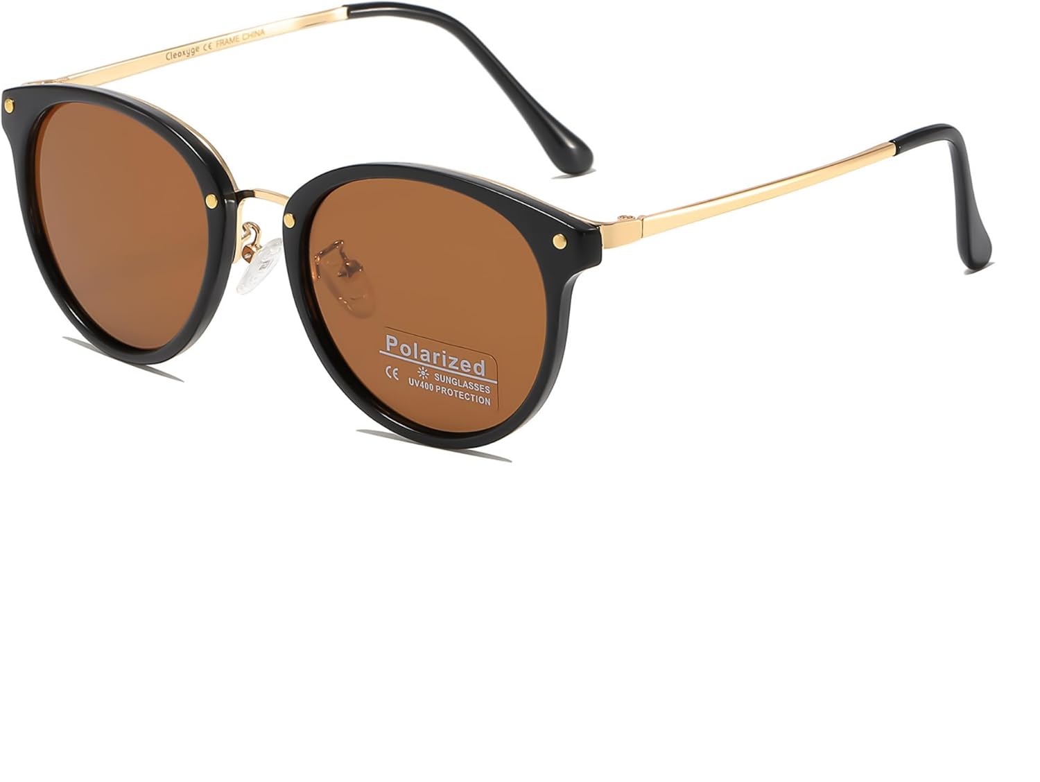 

Модные поляризованные солнцезащитные очки для женщин, солнцезащитные очки UV400 овальной формы, элегантные, для девушек-подростков (синий, розовый + черный) Pacoralo, Black Gray