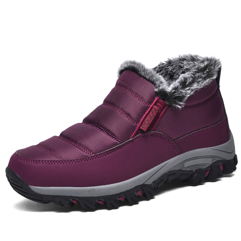 

RONGSHI Термостойкие водонепроницаемые унты унисекс марсала женские, цвет Maroon Women's