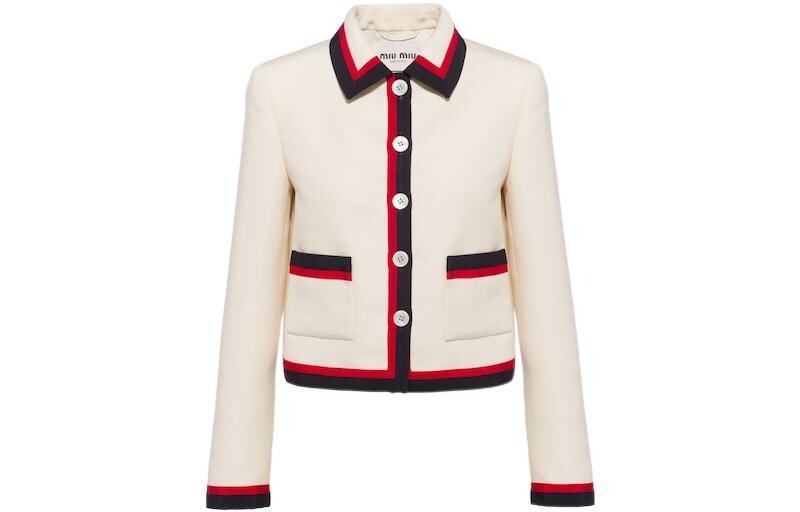 

Укороченное пальто женское Off White Miu Miu