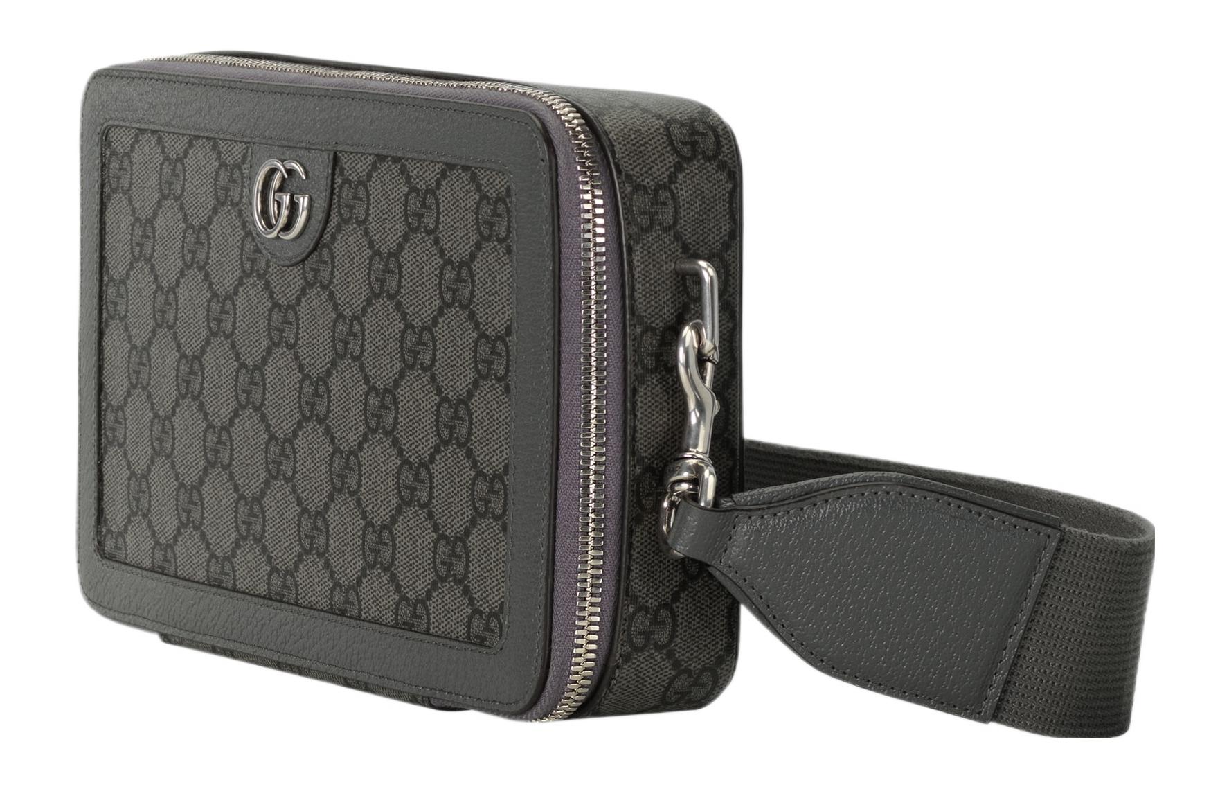 GUCCI Кроссбоди из холста с кожаной окантовкой — фото 2