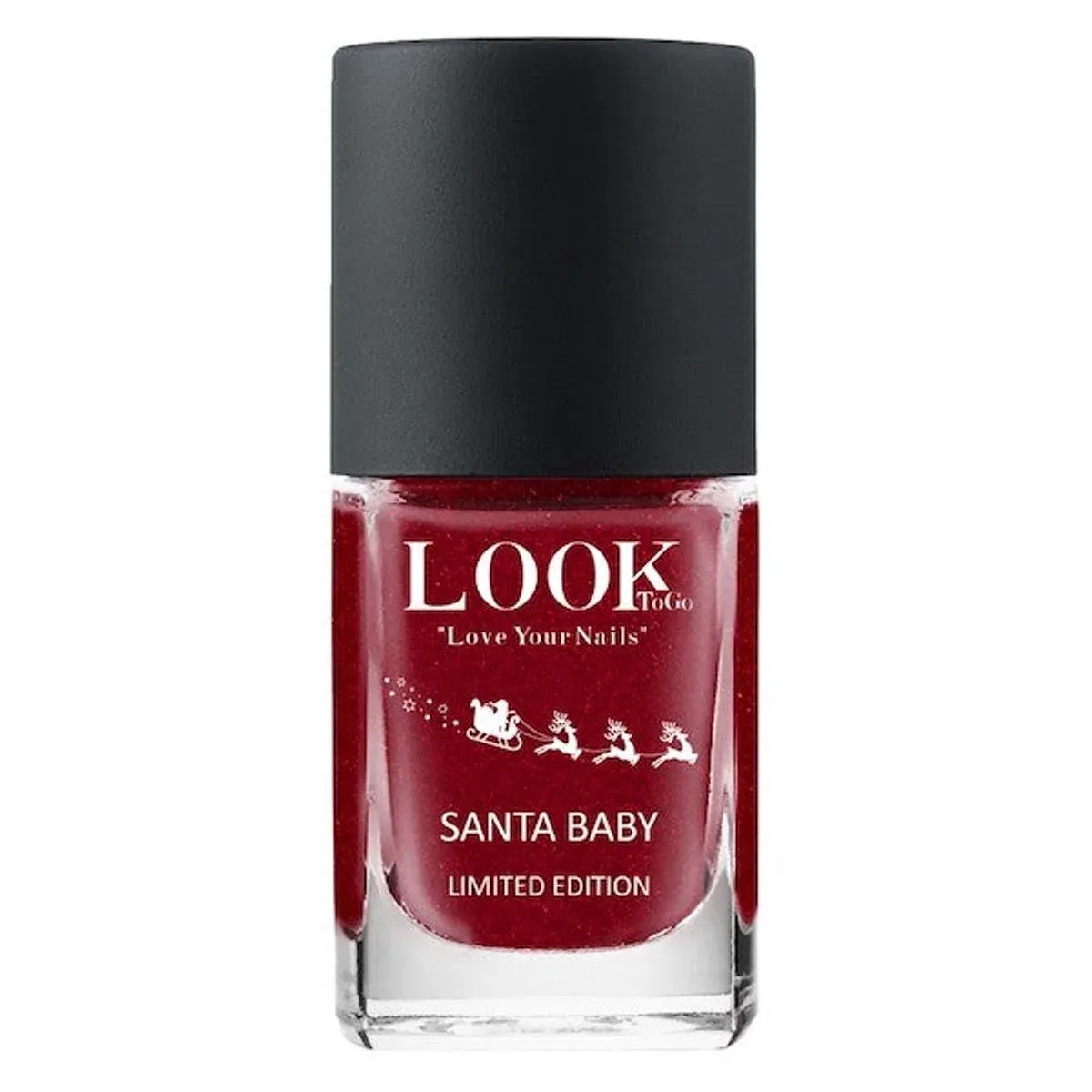 Лак для ногтей Santa Baby с золотыми блестками Look to Go