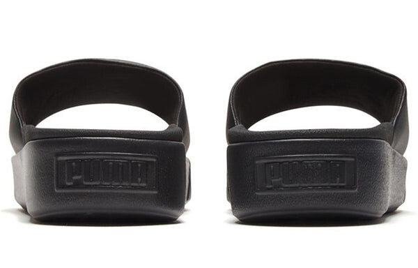 Тапочки platform slide black Puma, черный — фото 4