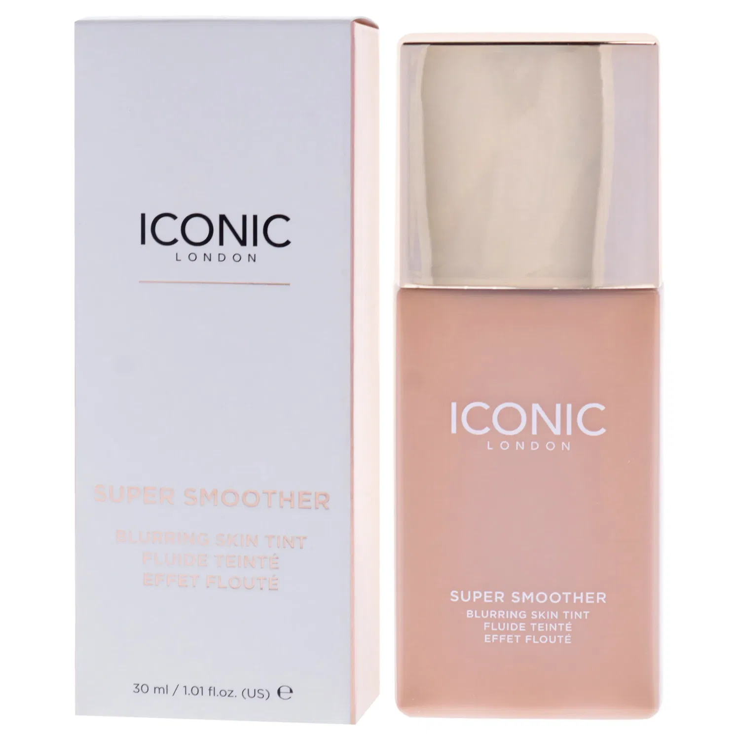 Супергладкий тонирующий крем для лица Super Smoother Blurring Skin Tint - Нейтральный средний оттенок от Iconic London для женщин - 30 мл (1,01 унции), коричневый — фото 4