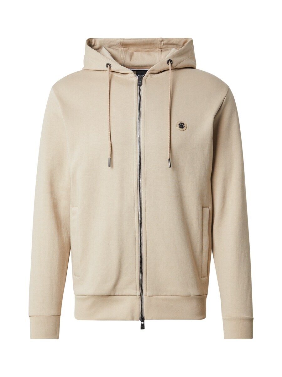 

Толстовка с капюшоном на молнии BOSS Zip-Up Hoodie C-Spence 01, бежевый