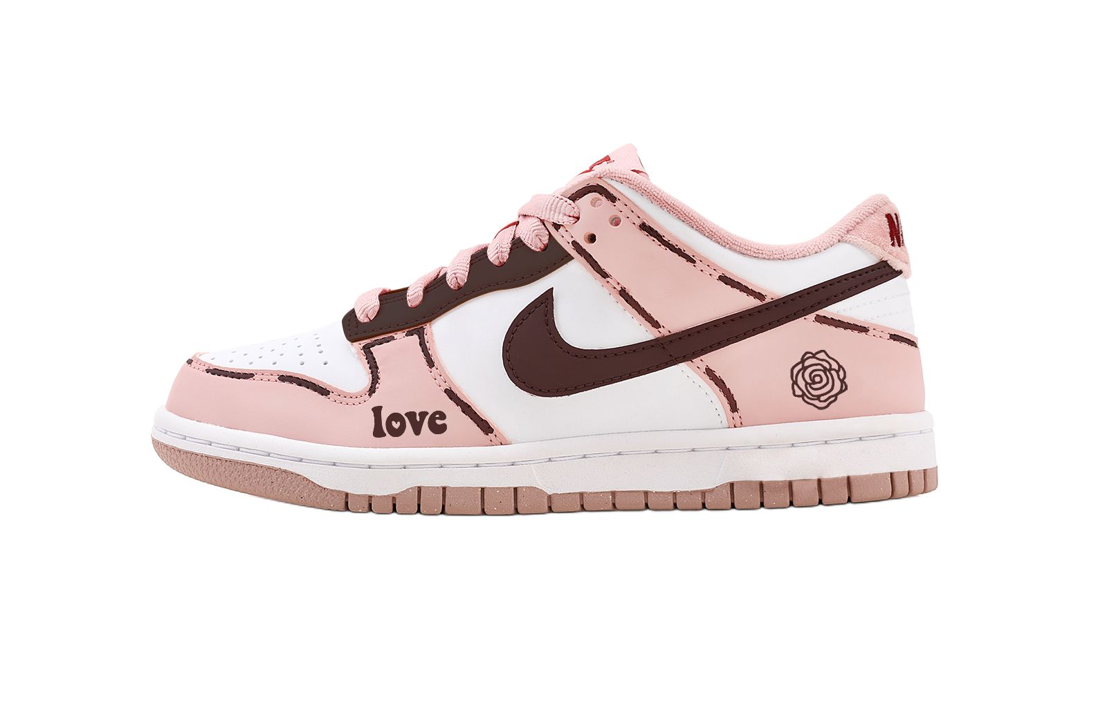 

Nike Детские кроссовки для скейтбординга Dunk Sweet Rose Low Top для подростков