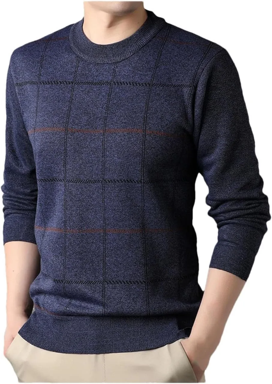 

Мужской свитер оверсайз с круглым вырезом