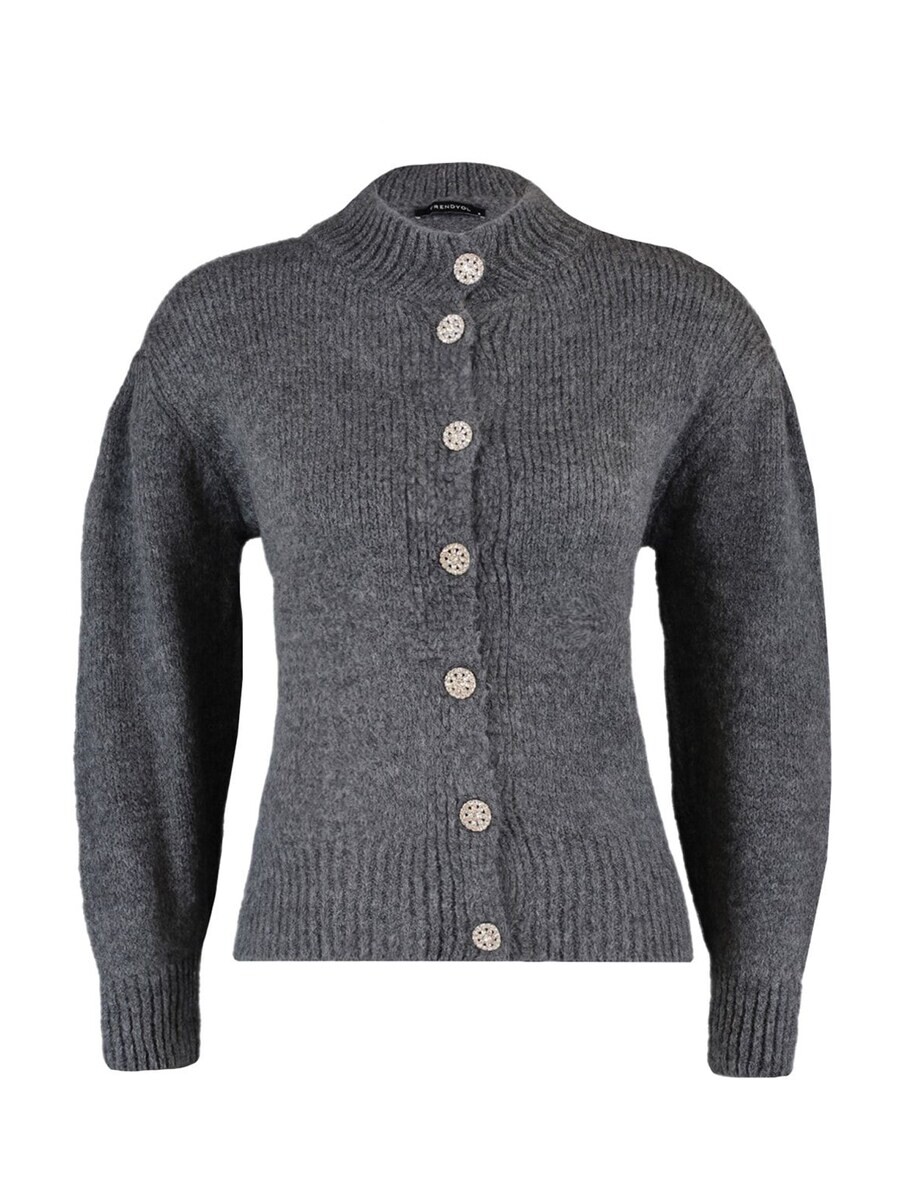 

Вязаный кардиган Trendyol Knit Cardigan, антрацит