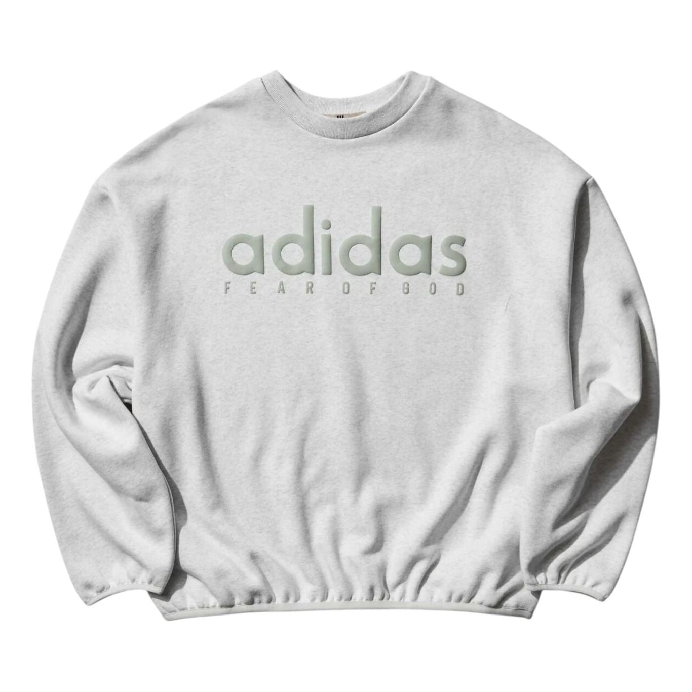 

Толстовка Adidas x Fear of God Athletics Fleece Crewneck Sweatshirt 'Light Grey Heather'