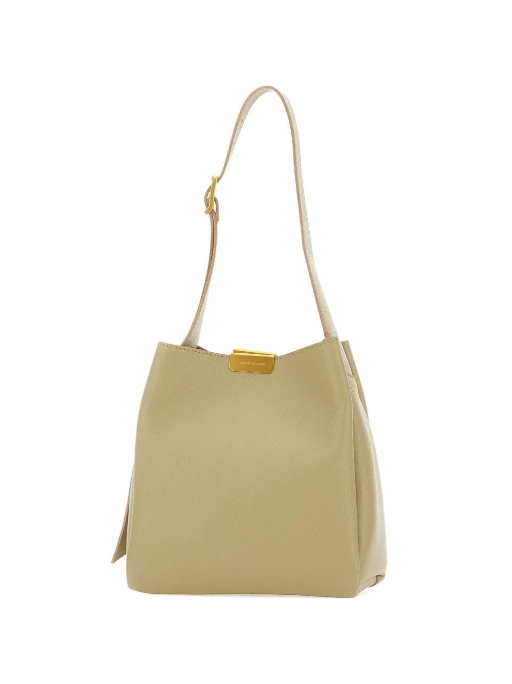 

Сумка на плечо Luz из молотковой кожи с кнопкой Gianni Chiarini, зеленый