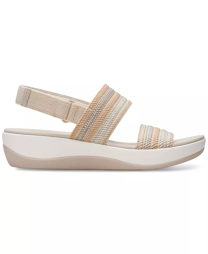 Женские сланцы Arla Stroll на шлепанцах с открытой пяткой Clarks, коричневый/бежевый — фото 2