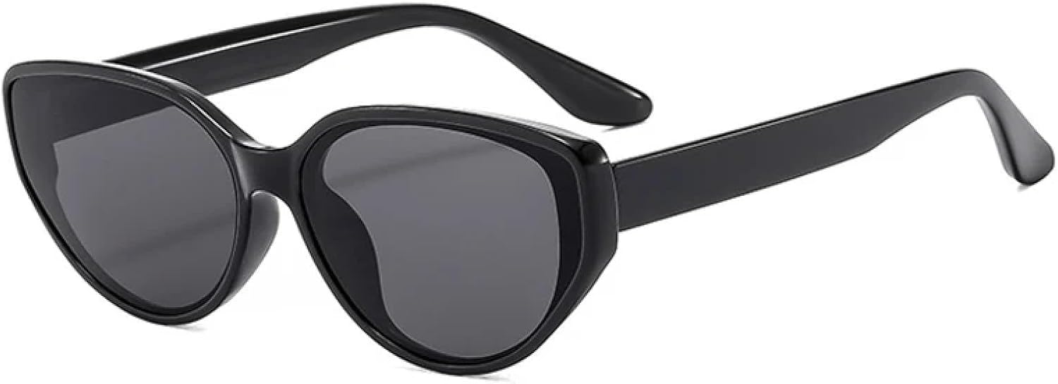 

Солнцезащитные очки с защитой от УФ-излучения UV400 | Панк-стиль «кошачий глаз», большая оправа | для женщин и мужчин, для занятий спортом на открытом воздухе и вождения DSVIGF, Black-black