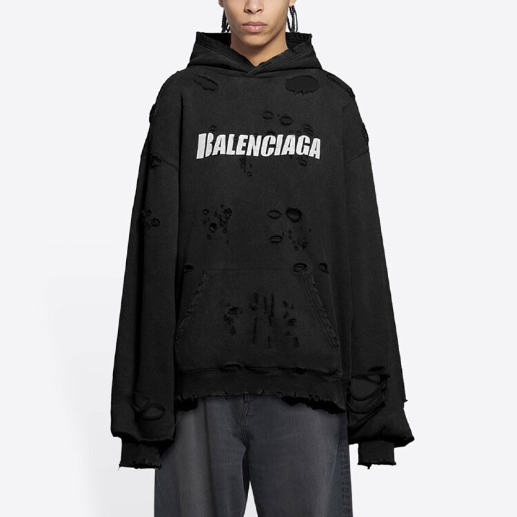 Худи Balenciaga Caps Destroyed — фото 4