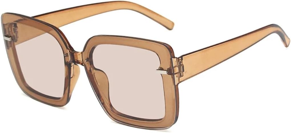 

Солнцезащитные очки с защитой UV400 | Легкая оправа с заклепками | Цветные линзы | Для женщин и мужчин | Для занятий спортом на открытом воздухе и вождения DSVIGF, Tea Tea