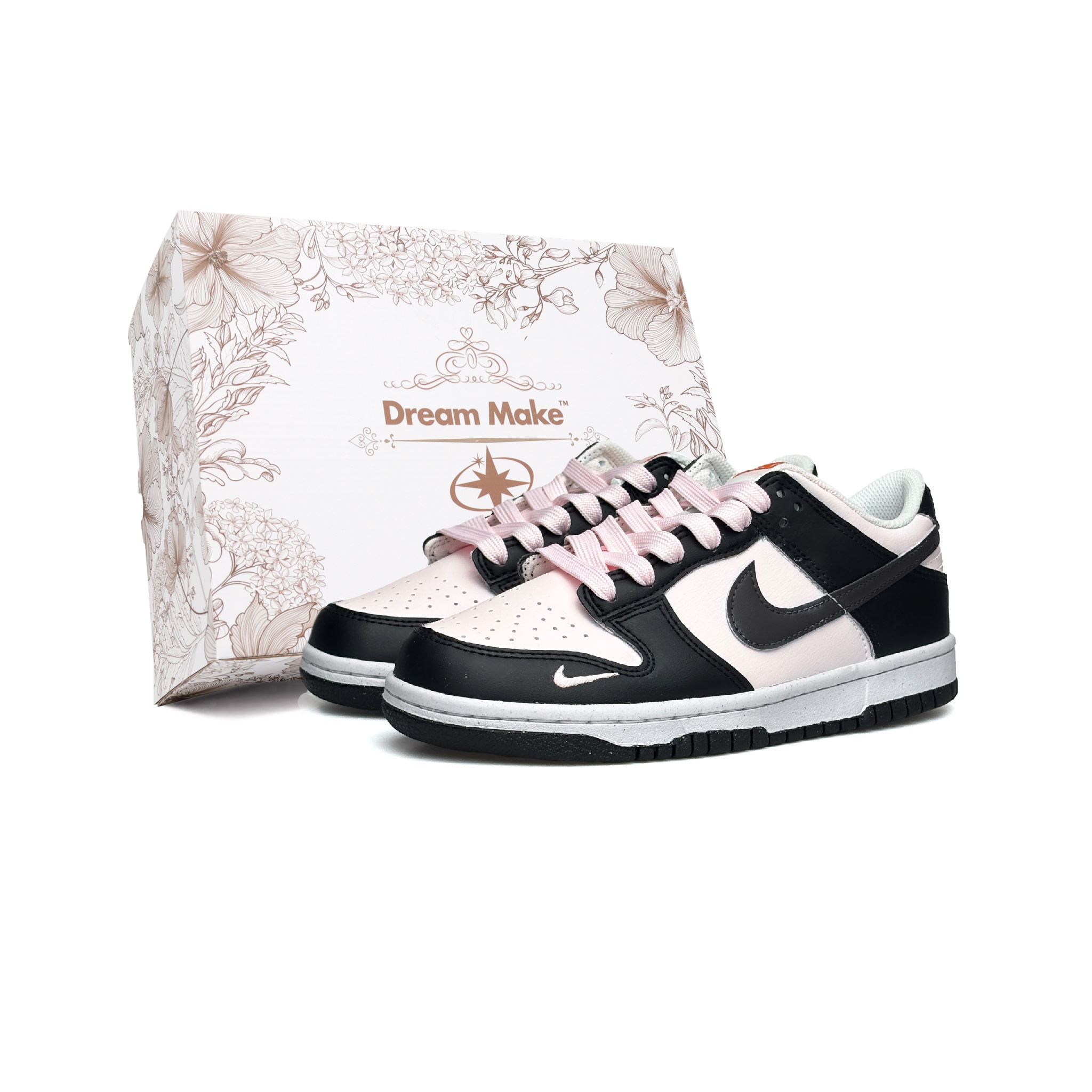 

Детские скейтерские кроссовки Dunk Kids Nike, розовый