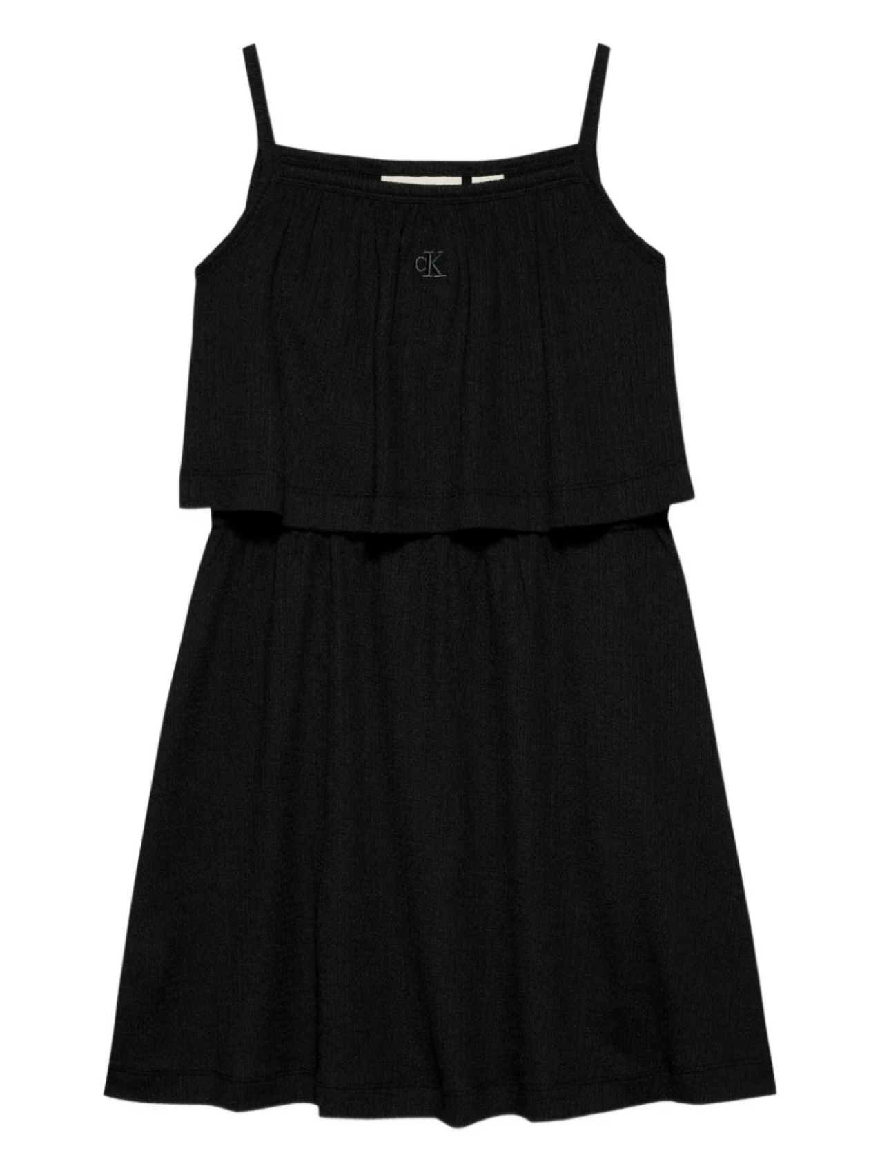 

Платье многослойное жатое Calvin Klein Kids, черный