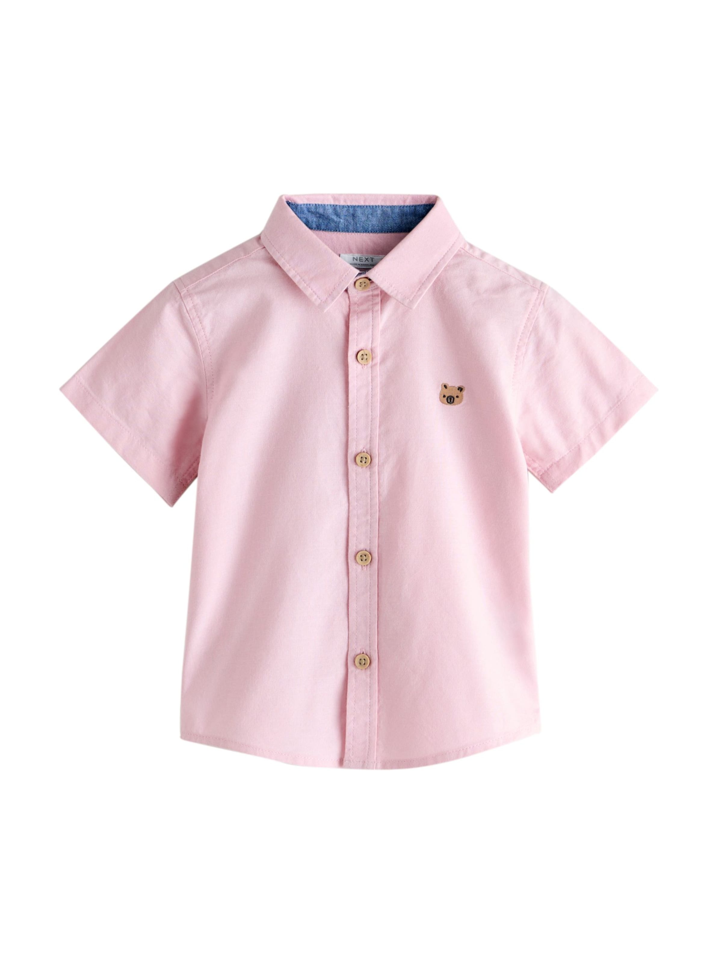 

Next Рубашка на пуговицах Regular fit в светло-розовом цвете