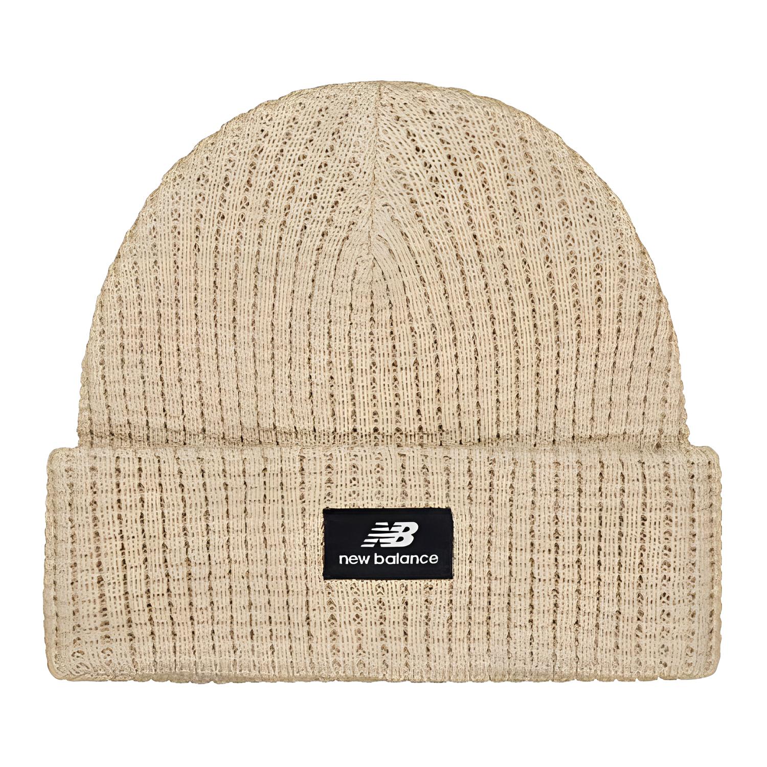 

New Balance Унисекс берет из полиэстера бежево-черный, Beige