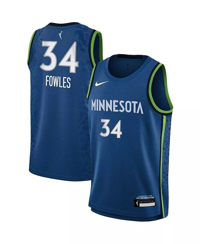 

Синяя майка для мальчиков и девочек Sylvia Fowles Minnesota Lynx Swingman — Explorer Edition Nike, синий