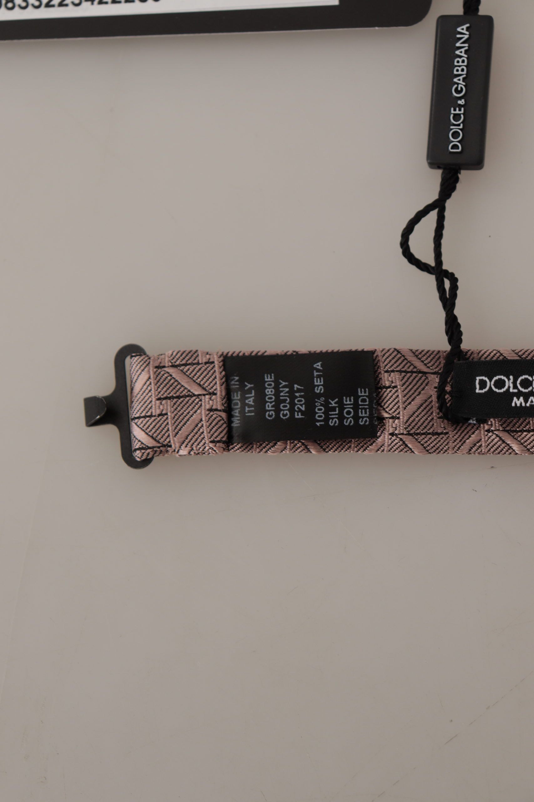 Элегантный шелковый серый галстук-бабочка - мужской деловой костюм Dolce & Gabbana — фото 3