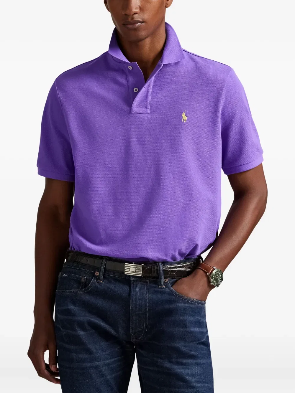 Рубашка-поло с коротким рукавом Polo Ralph Lauren, фиолетовый
