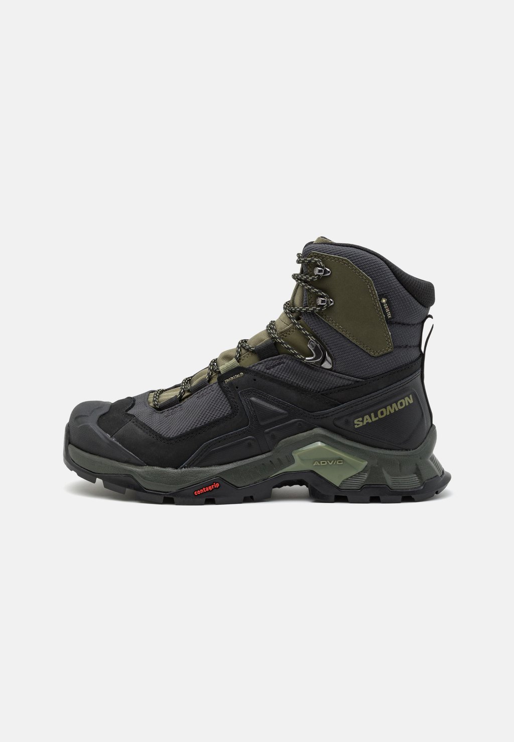 

Кроссовки Salomon QUEST GTX, цвет Black/Deep Lichen Green/Olive Night, Черный;серый, Кроссовки Salomon QUEST GTX, цвет Black/Deep Lichen Green/Olive Night