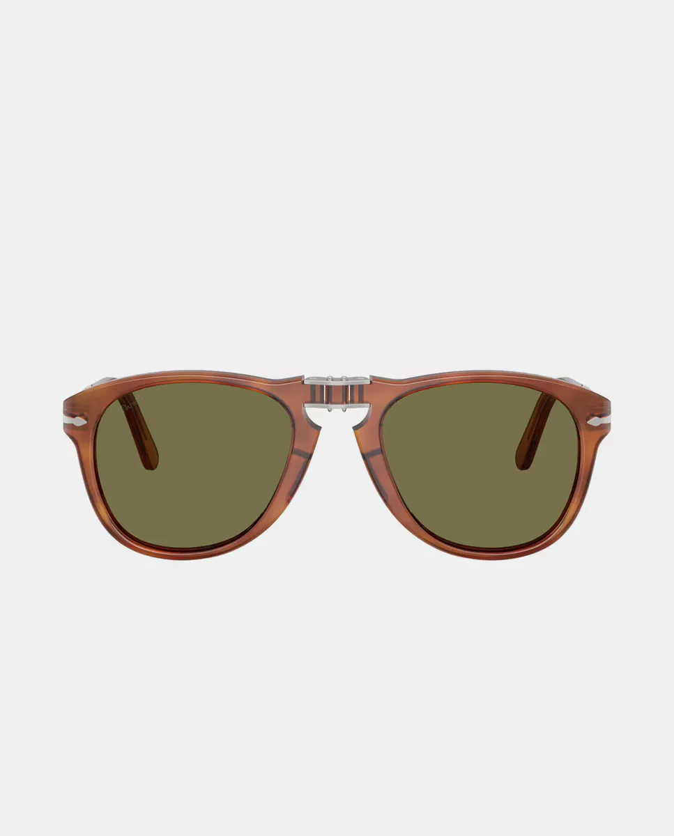 

Мужские солнцезащитные очки-пилоты из ацетата Persol, коричневый