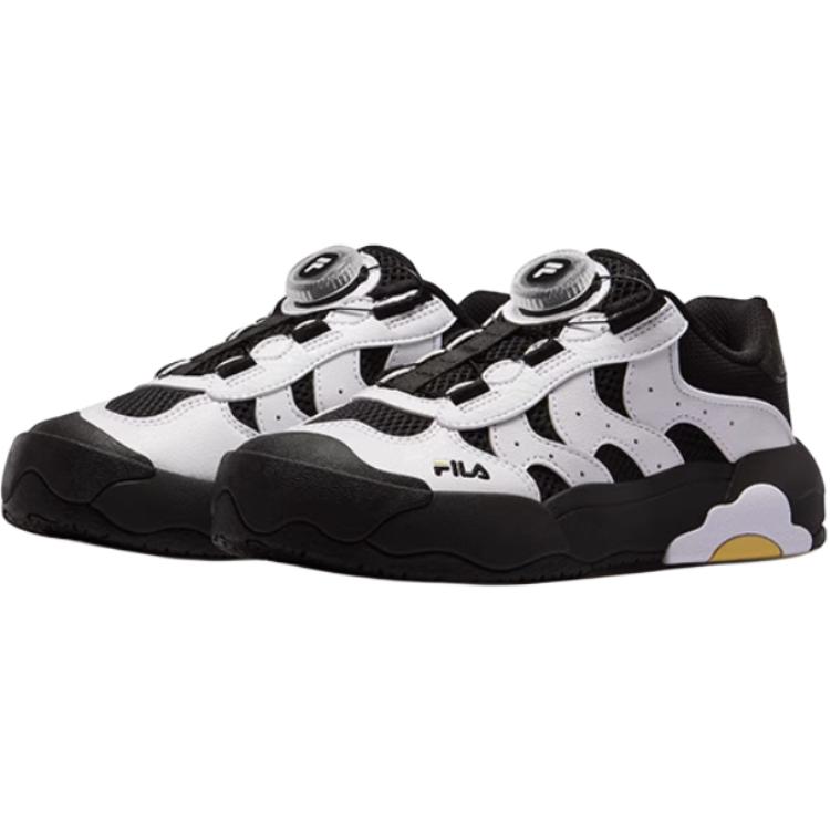 FILA KIDS Кроссовки Heritage FHT Fried Egg Shoes Anti Slip Wear Resistant Low Top Kids' Skateboarding Shoes Black Kids' — фото 4