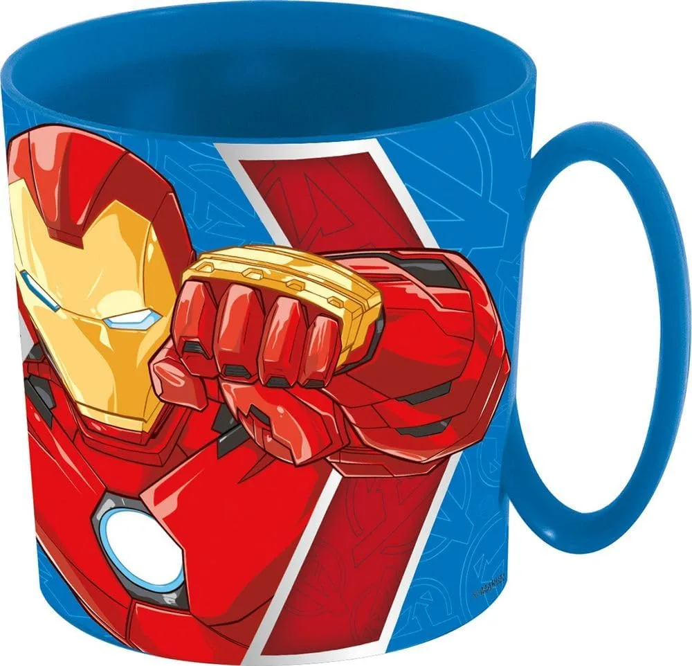 Кружка пластиковая Tataway Marvel Avengers Iron Man Captain America 350 мл для микроволновки Stor