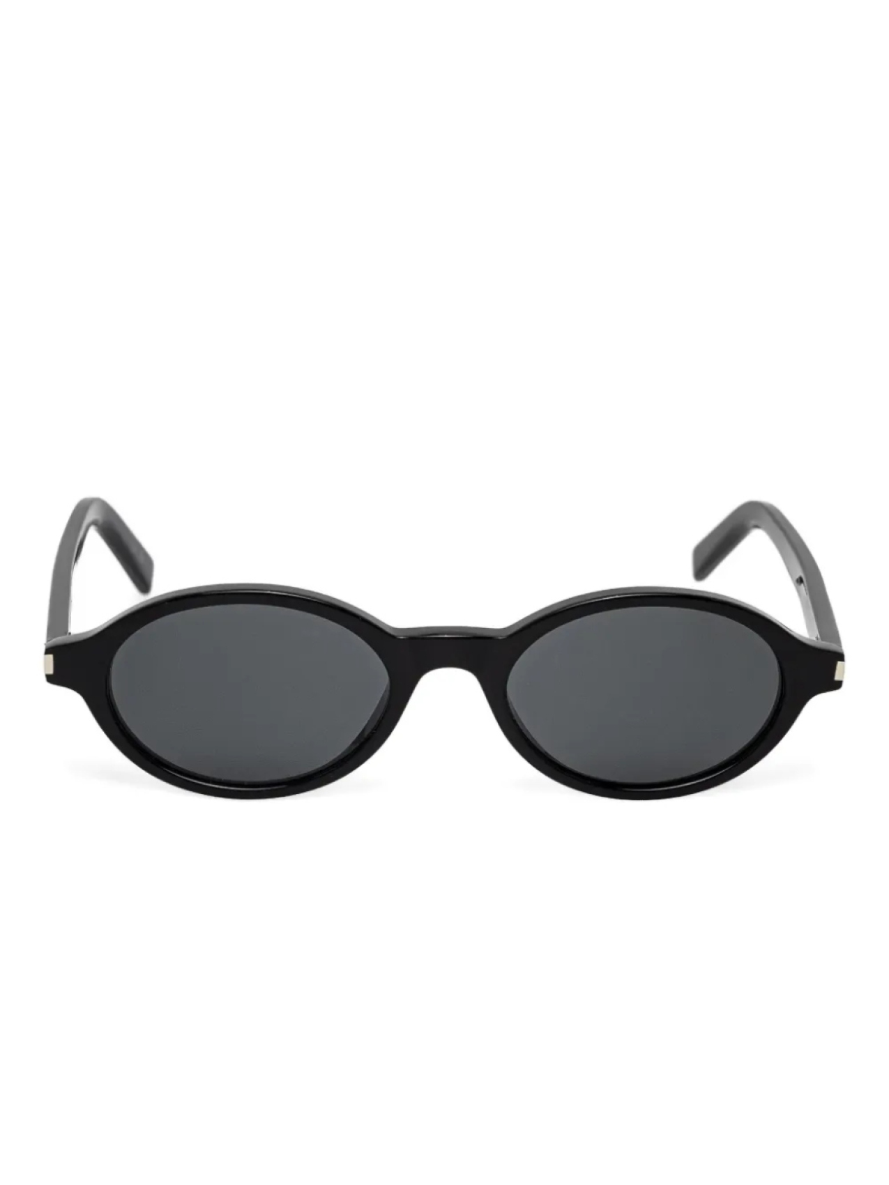 

Солнцезащитные очки в овальной оправе Saint Laurent Eyewear, черный