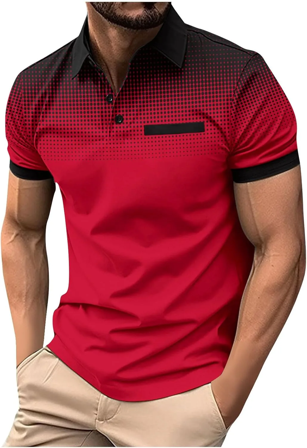 

Мужская поло с коротким рукавом и омбре