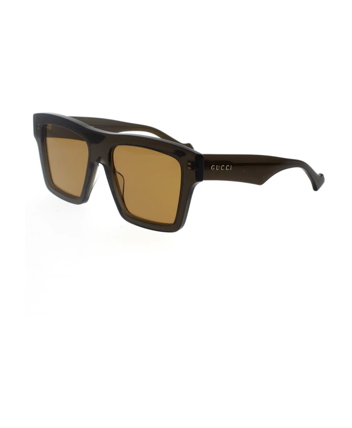 

Минималистичные солнцезащитные очки gg0962s 006 Gucci, коричневый