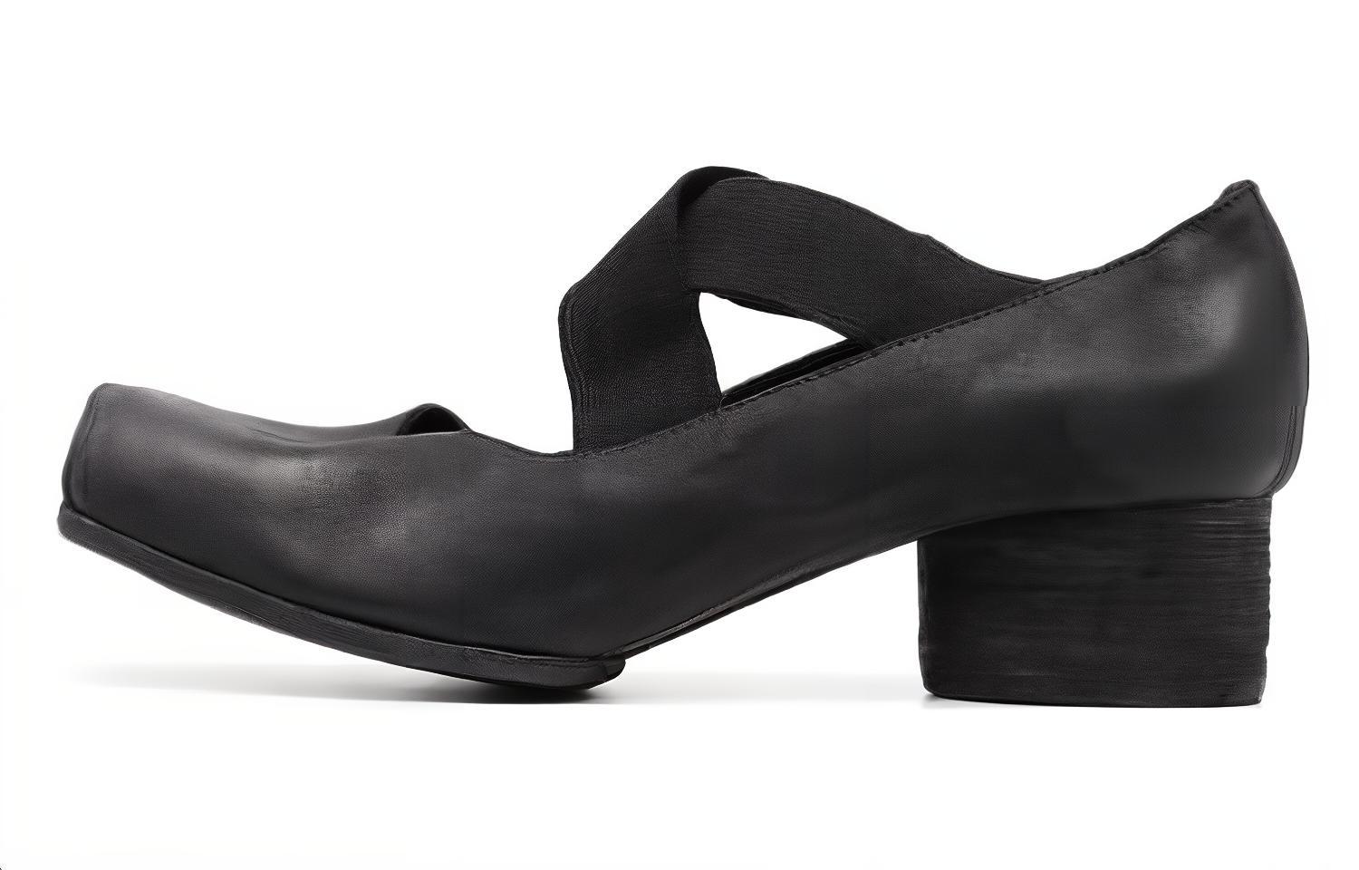 Кожаные балетки женские UMA WANG, Black