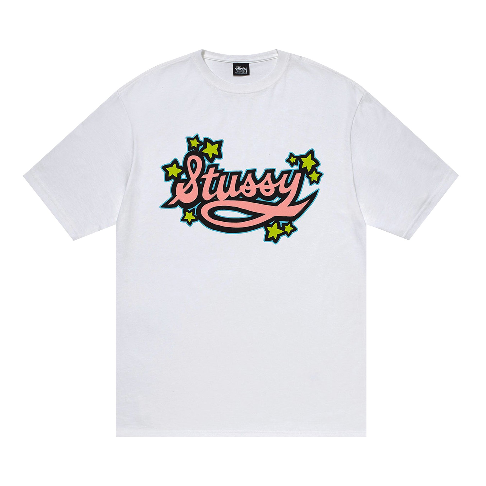 

Футболка Stussy Star Script, белая, Белый, Футболка Stussy Star Script, белая