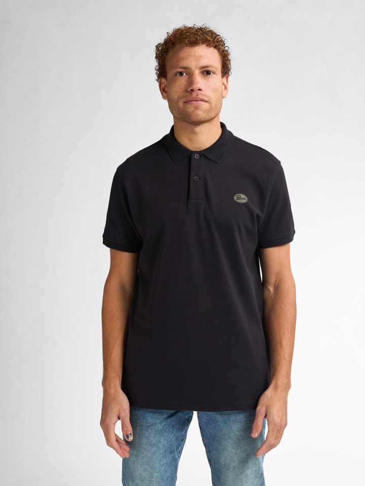 

Petrol Industries Классическая черная рубашка поло, Черный, Petrol Industries Классическая черная рубашка поло