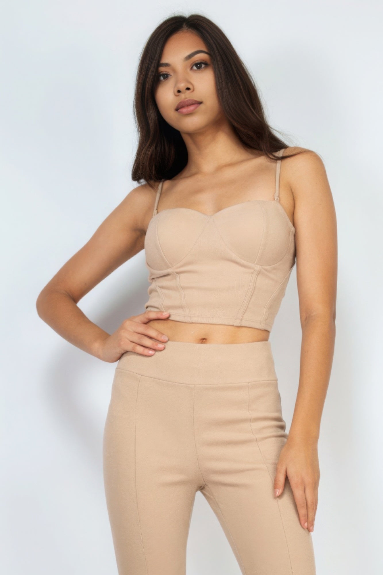 

Корсет-бюстье Sweetheart Crop Топ FASHNZFAB, серо-коричневый