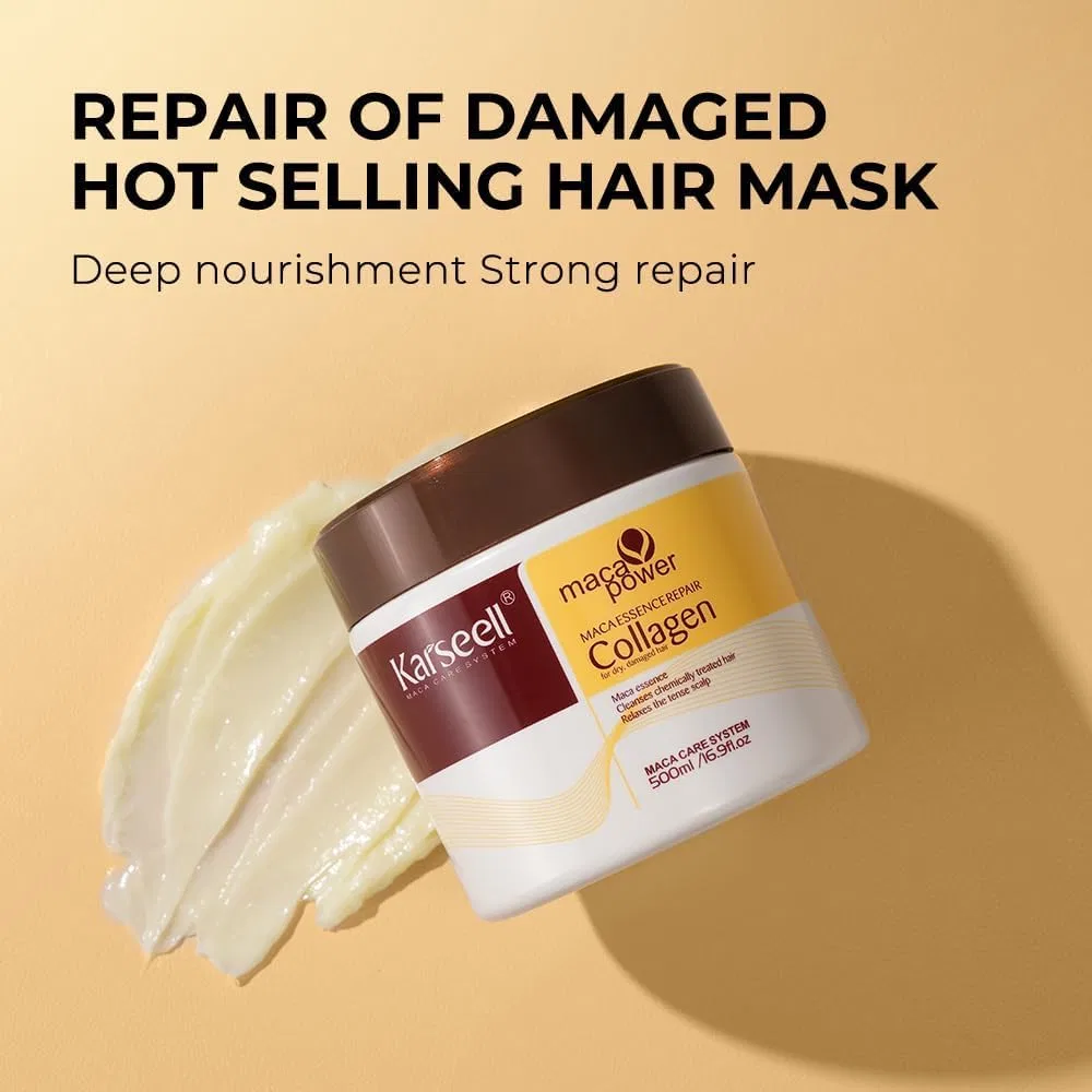 Набор для восстановления волос Karseell Maca Essence Repair Set: коллагеновая маска и масло Karseell — фото 2