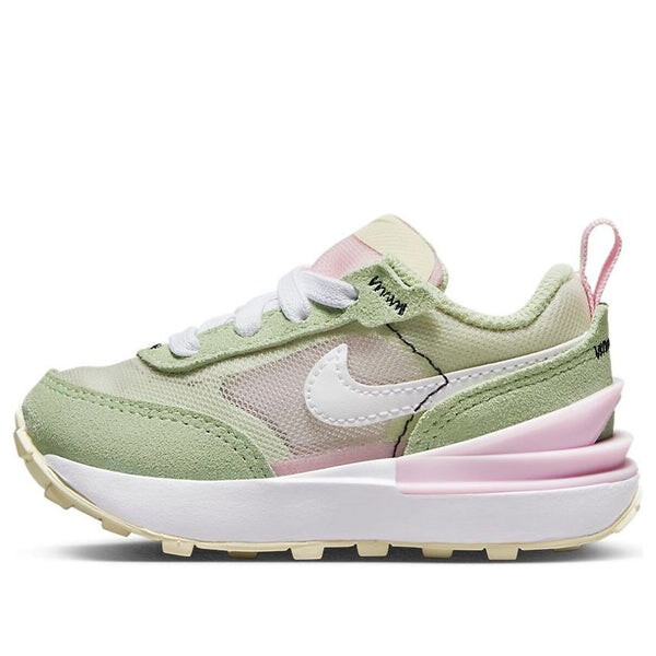 

Кроссовки waffle one athleisure casual sports shoes green pink Nike, зеленый