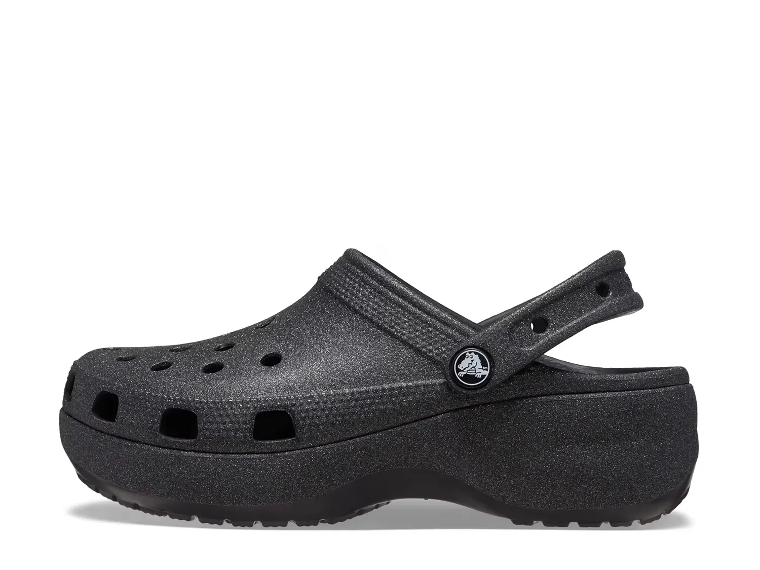 Классические платформенные сабо - женские Crocs, Black — фото 3