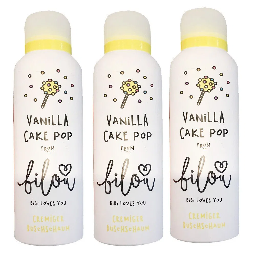Пена для душа «Vanilla Cake Pop» от bilou, 3 x 200 мл No brand