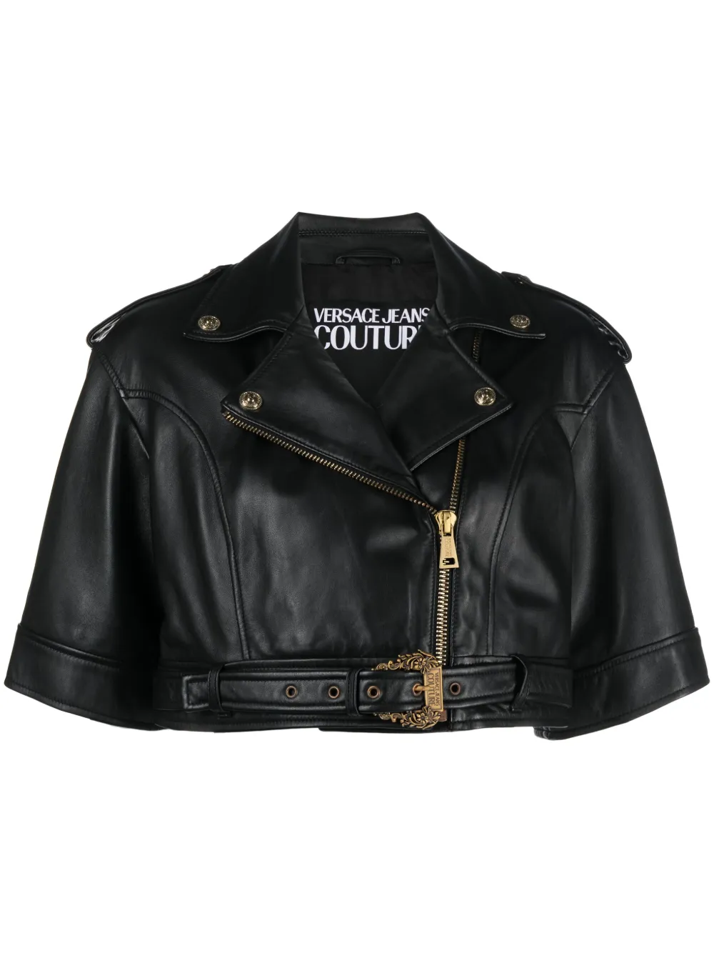 

Укороченная куртка Versace Jeans Couture, черный