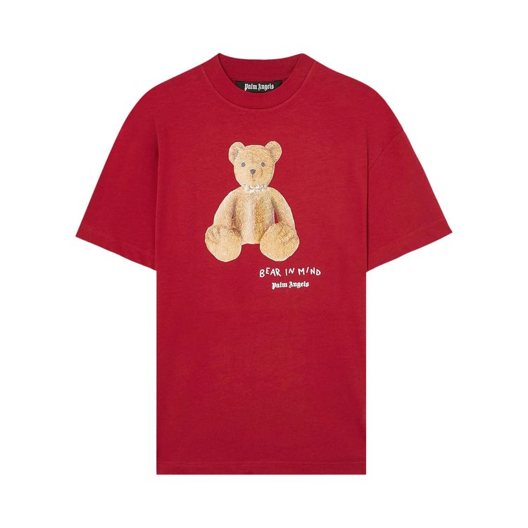 

Футболка Palm Angels Bear In Mind Reg Tee 'Red/Brown', красный