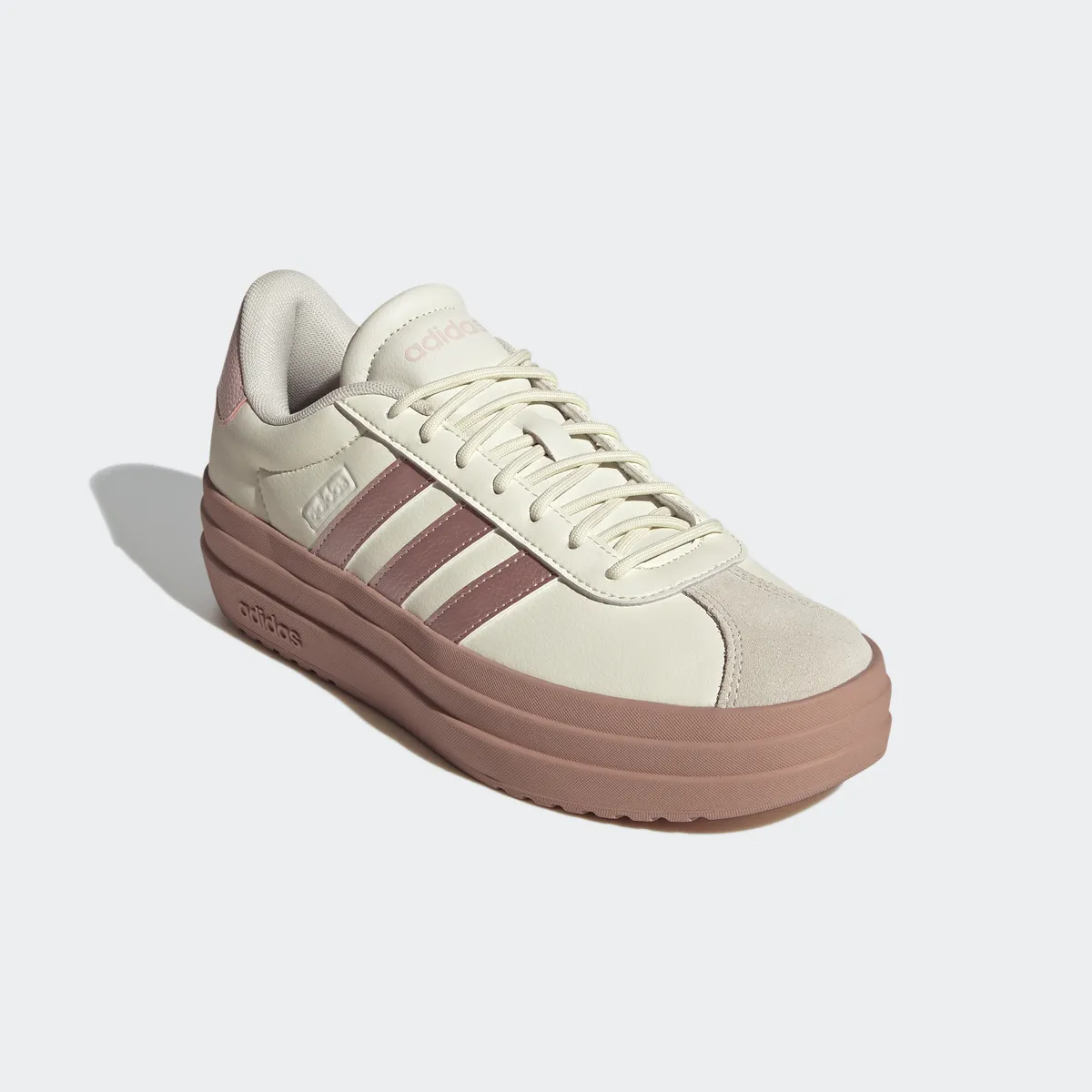 

Кроссовки Adidas Sportswear "VL COURT BOLD", дизайн по стопам Adidas Gazelle Bold, розовый