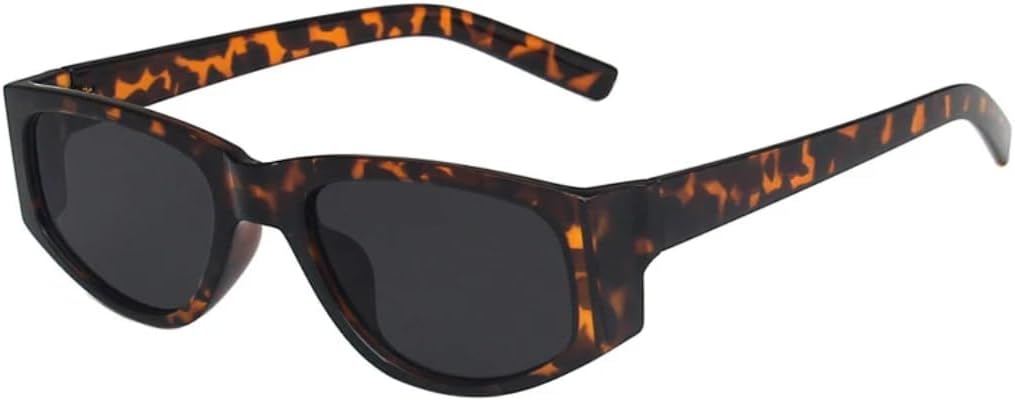 

Солнцезащитные очки с защитой UV400 | Овальные линзы «кошачий глаз» конфетных цветов | для женщин и мужчин, для занятий спортом на открытом воздухе и вождения DSVIGF, Leopard Gray