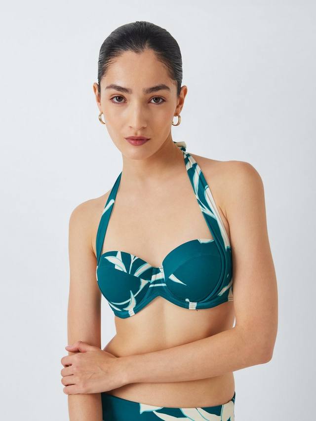 

Калифлорал халтернек слинг топ для бикини John Lewis, Lagoon