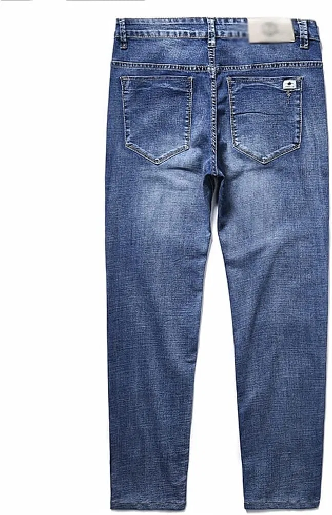 Джинсы Washed Slim, синий — фото 3