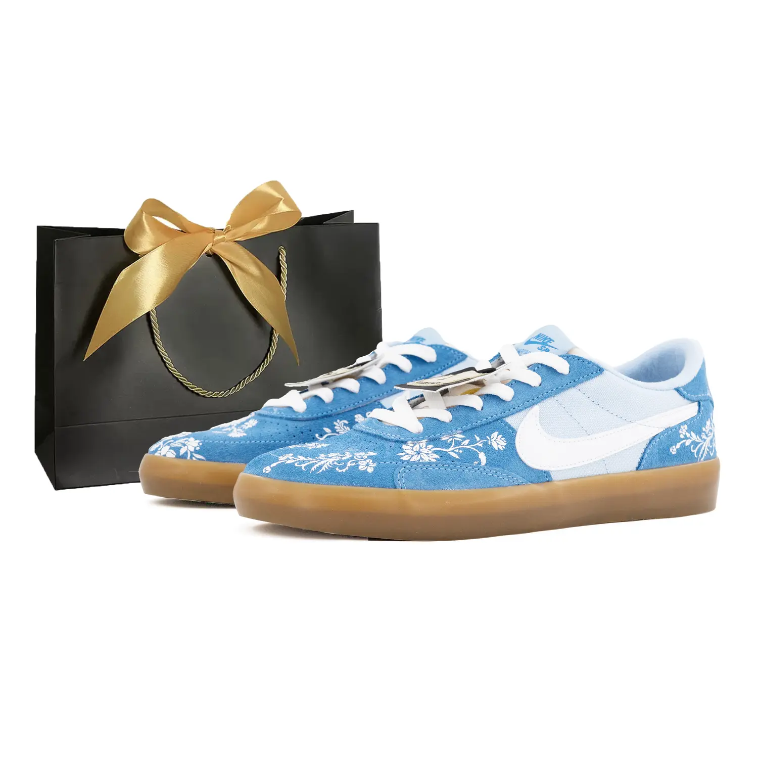 

Nike Мужские низкие скейтерские кроссовки Sb Heritage Vulc устойчивые к истиранию серо-голубые