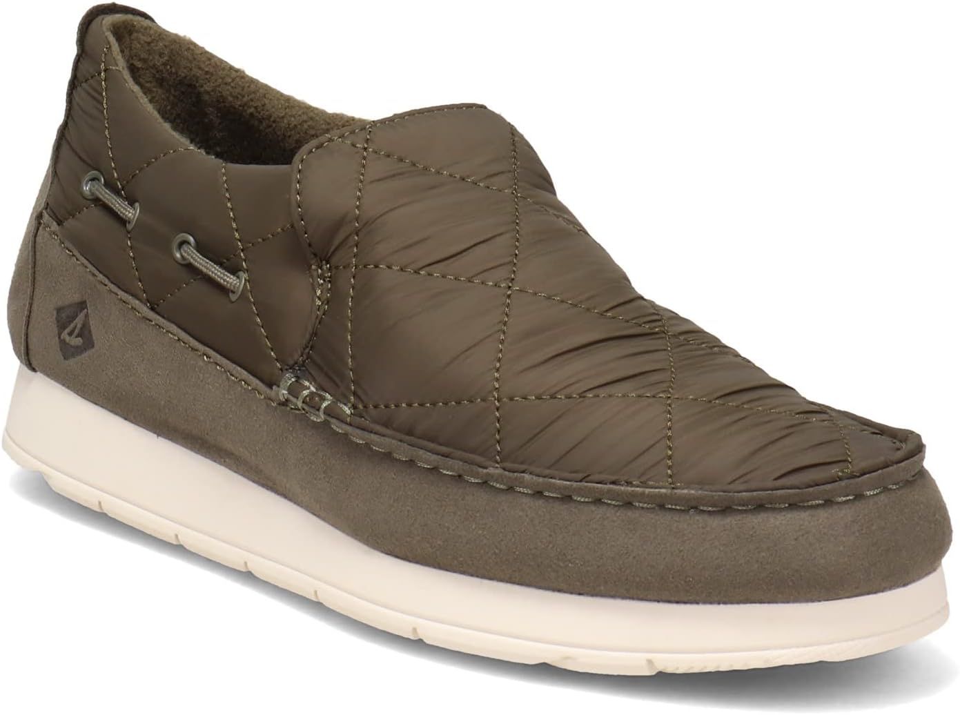 Зимние мужские мокасины Sperry Moc-Sider, оливковый — фото 2