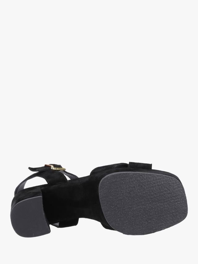 Замшевые босоножки ophelia на блочном каблуке Hush Puppies, черный — фото 4